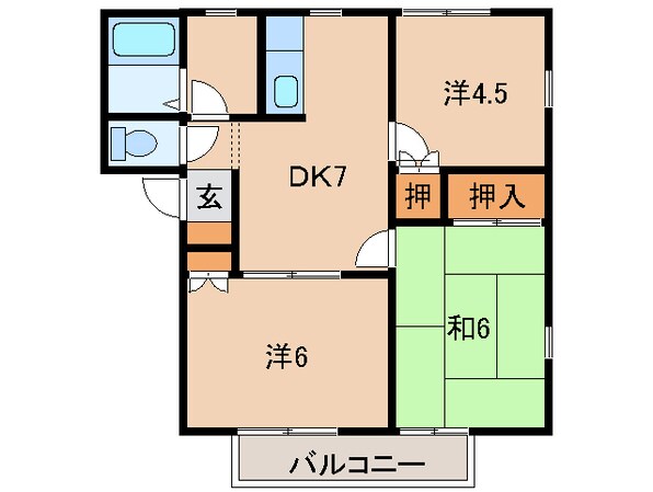 リバーコンフォールの物件間取画像